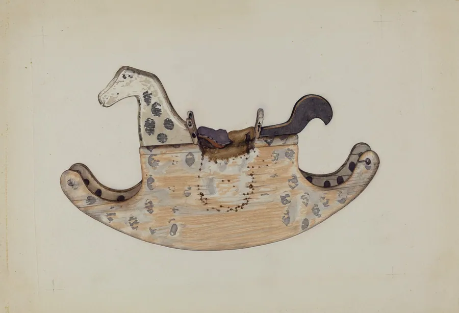 Wooden Rocking Horse by Laura Bilodeau