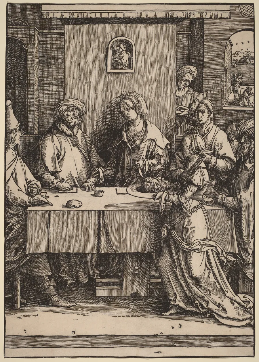 Herod and Herodias by Lucas van Leyden