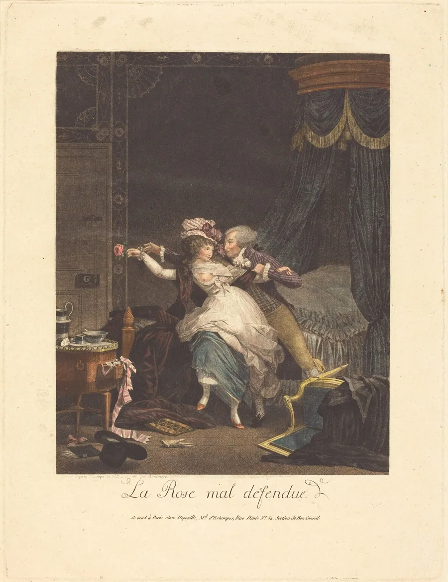 La Rose mal defendue (The Poorly Defended Rose) by Bonnemain (family member)