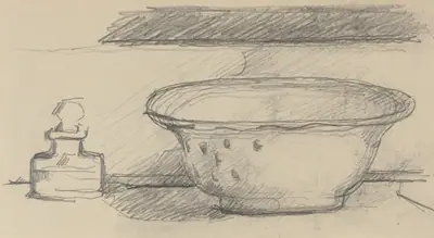 Wash Basin and Scent Bottle [recto]