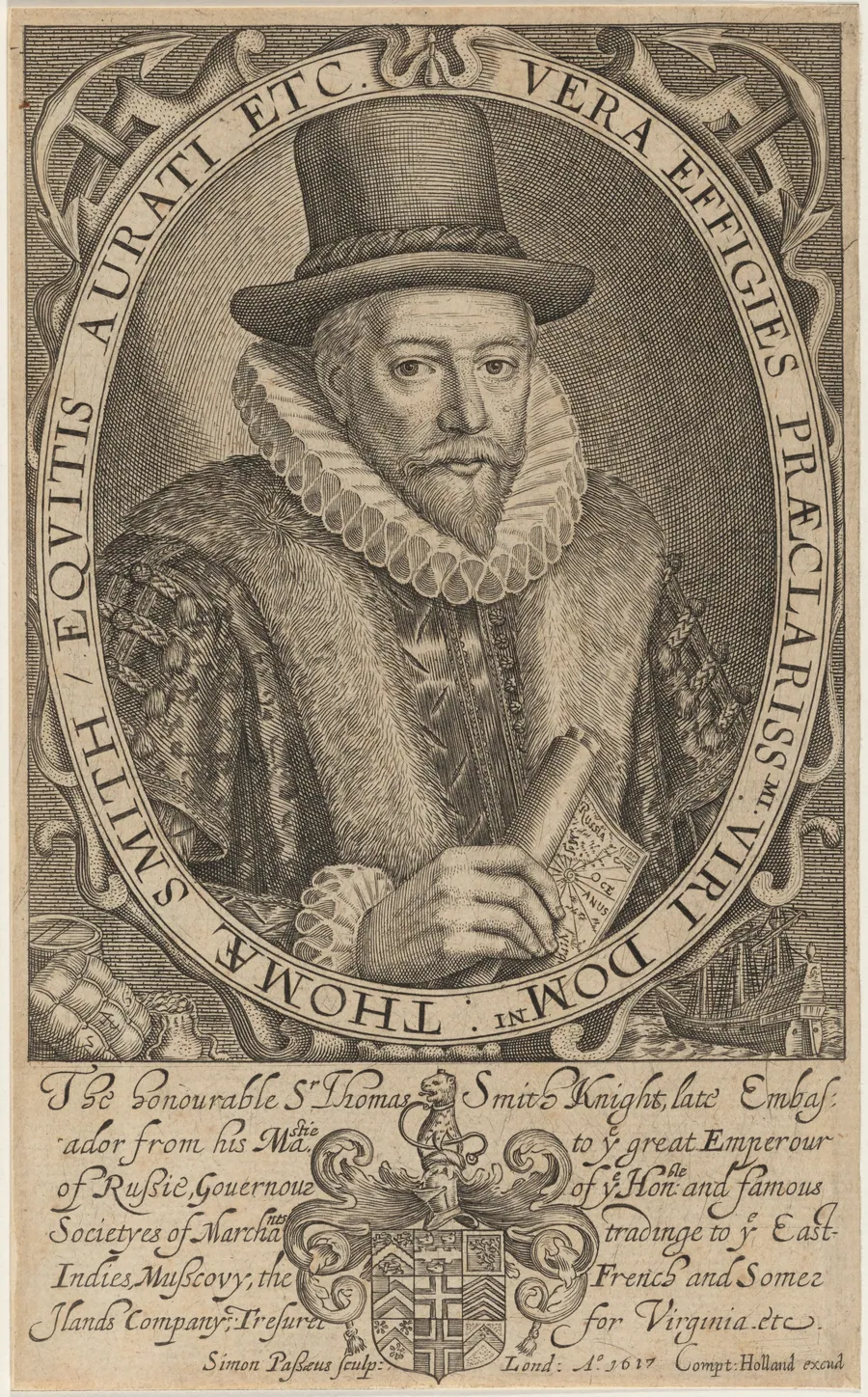 Sir Thomas Smith by Simon van de Passe