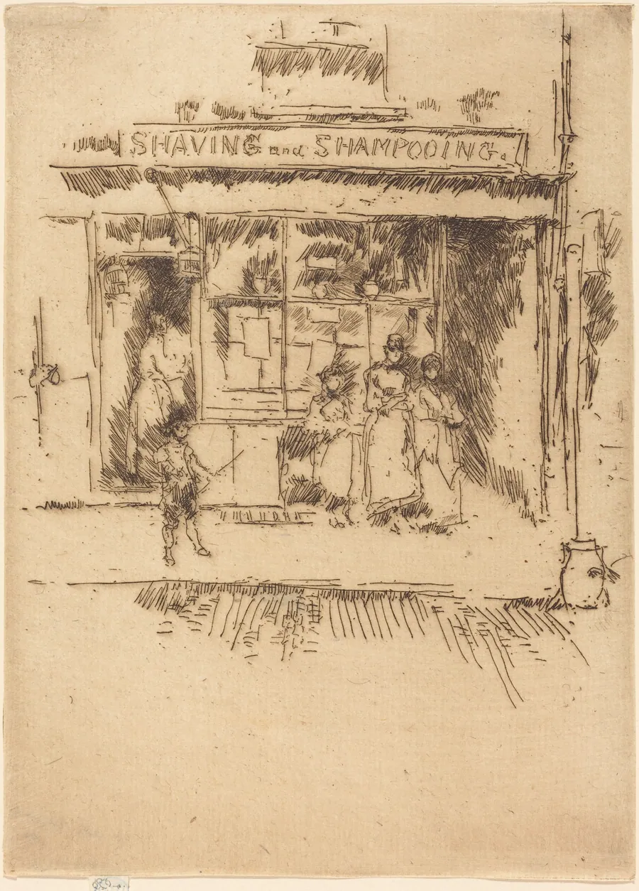 Shaving and Shampooing by James McNeill Whistler