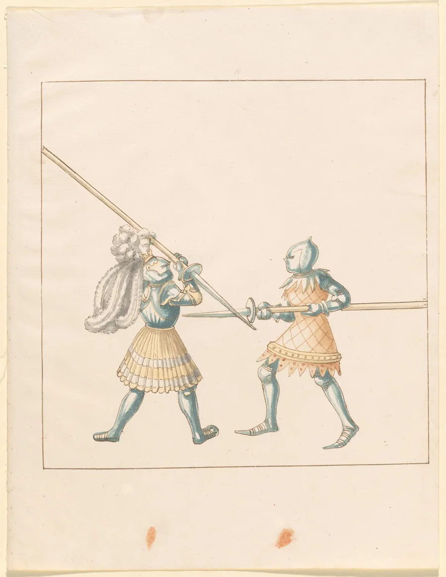 Foot Combat with Awl Pikes by German 16th Century