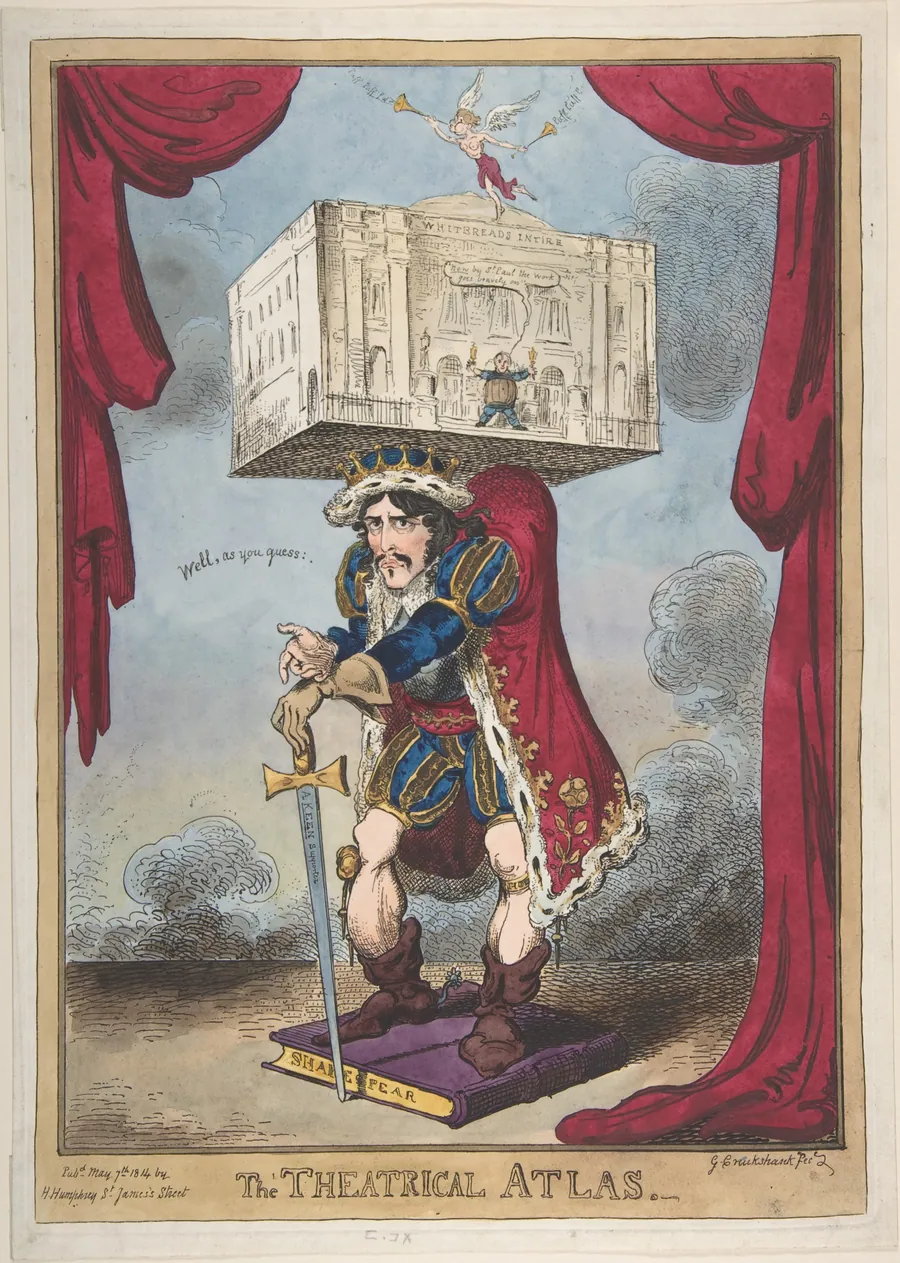 The Theatrical Atlas by George Cruikshank