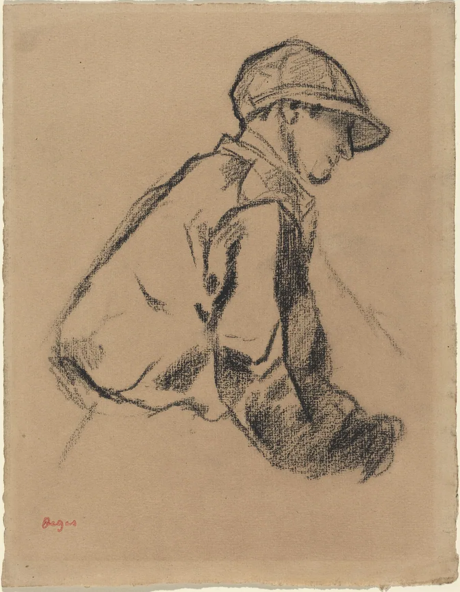 Study of a Jockey by Edgar Degas