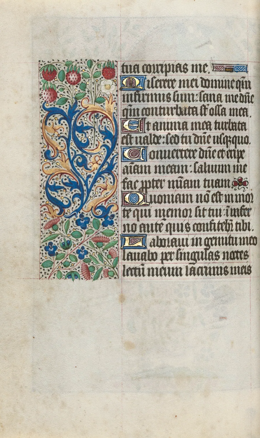 Book of Hours (Use of Rouen): fol. 80v by Master of the Geneva Latini