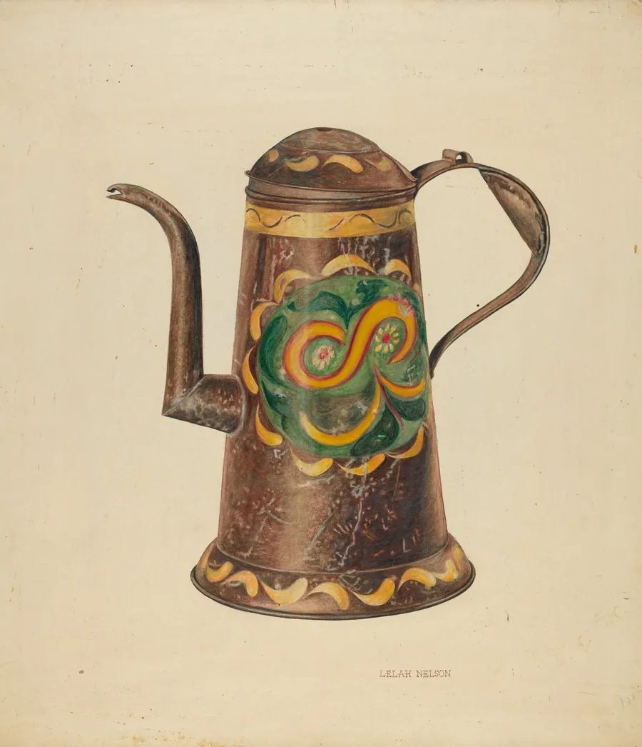 Toleware Coffee Pot by Lelah Nelson