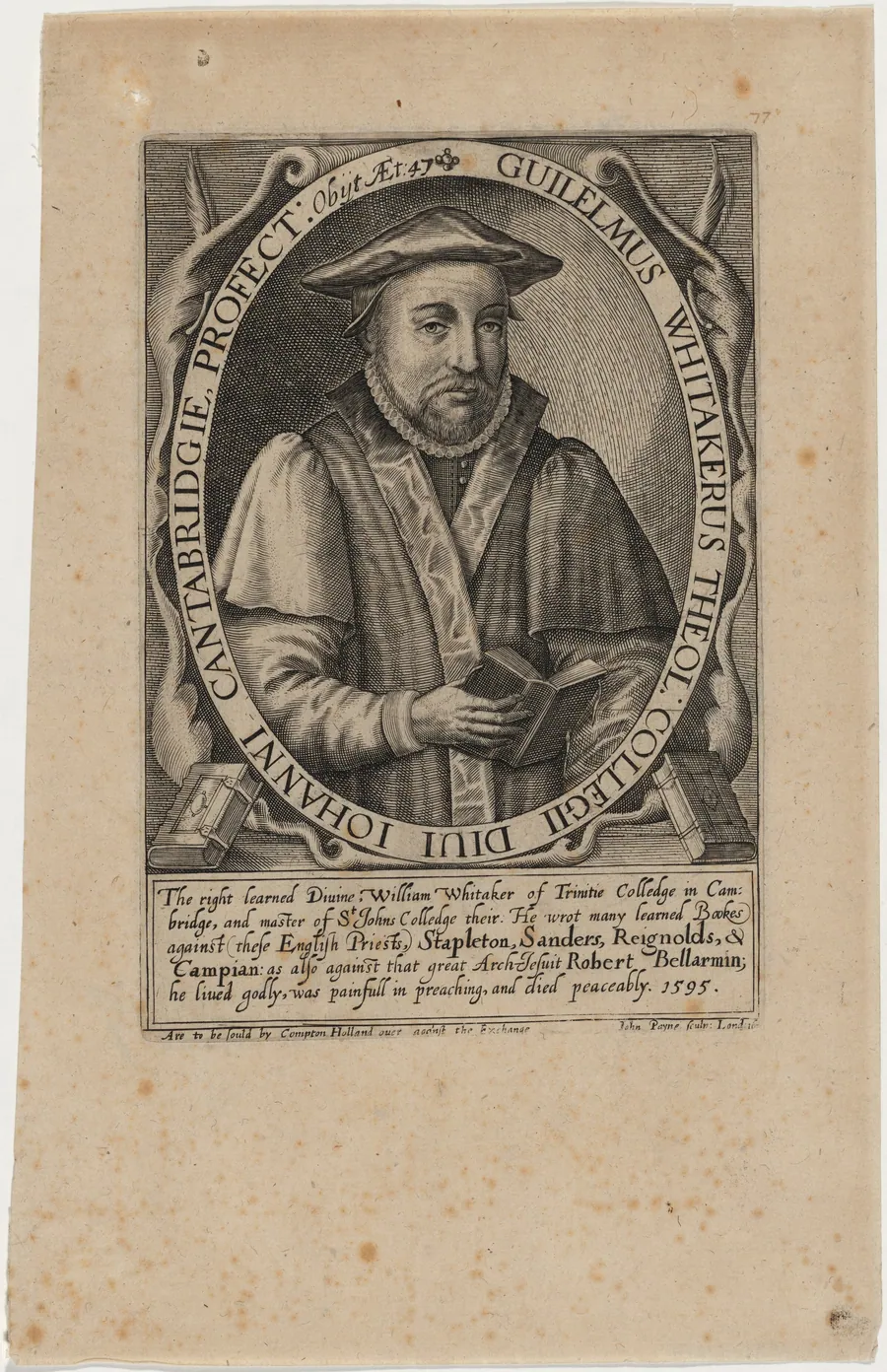 William Whitaker, D.D. by John Payne