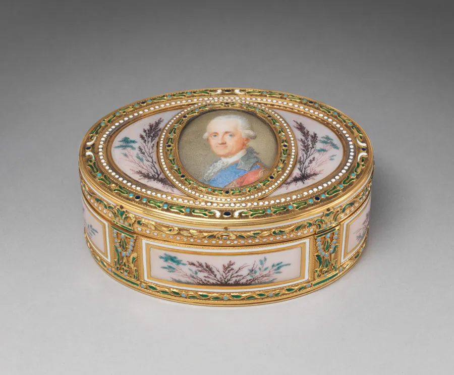 Snuffbox with portrait of a man, probably Prinz Karl von Sachsen (1733–1796) by Jean-Joseph Barrière