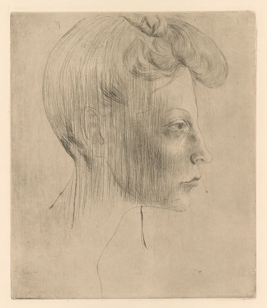 Head of a Woman in Profile by Pablo Picasso