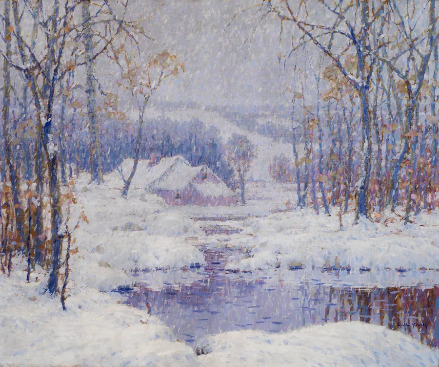 Winter Magic by C. Jac Young, born Rodenbach, Germany 1880-died Weehawken, NJ 1940