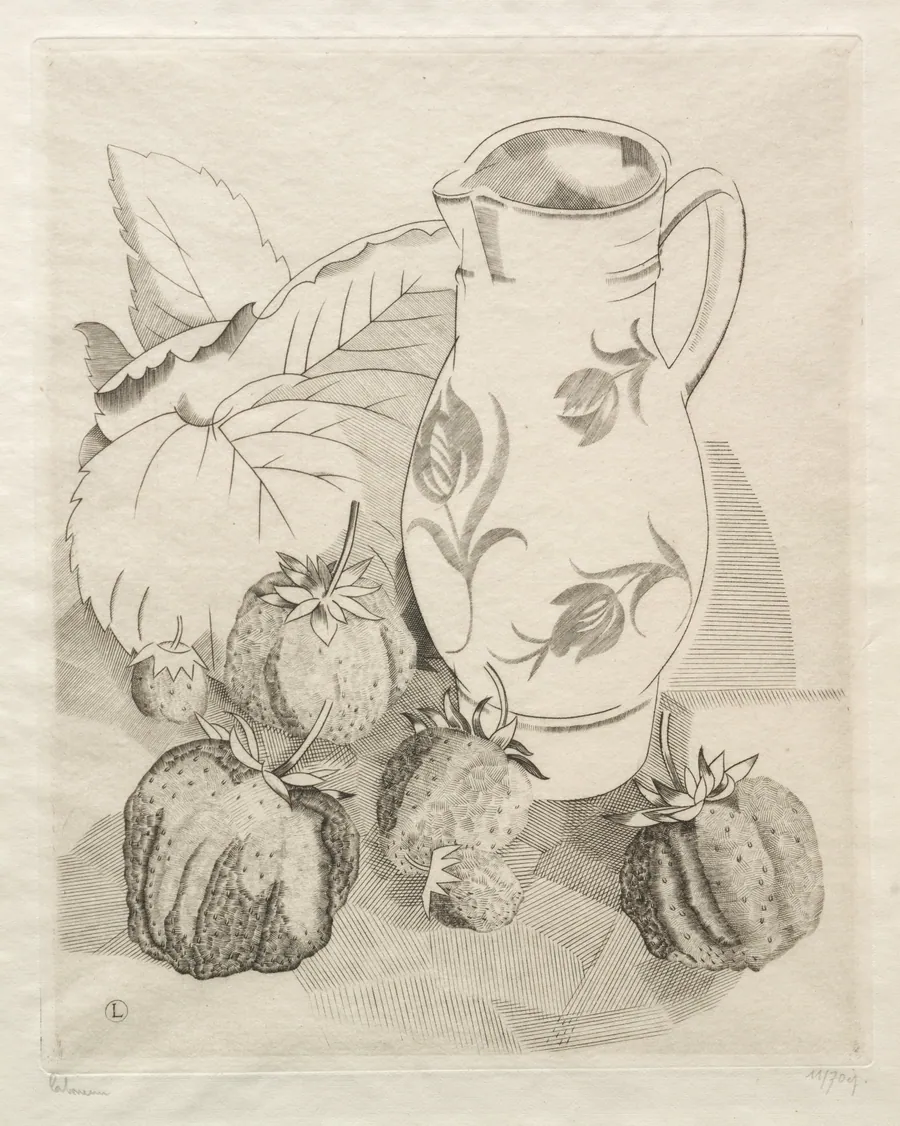 Strawberries by Jean-Émile Laboureur