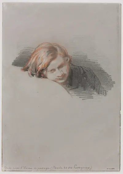 Head of a Young Man (Study for L'Oiseau de passage)