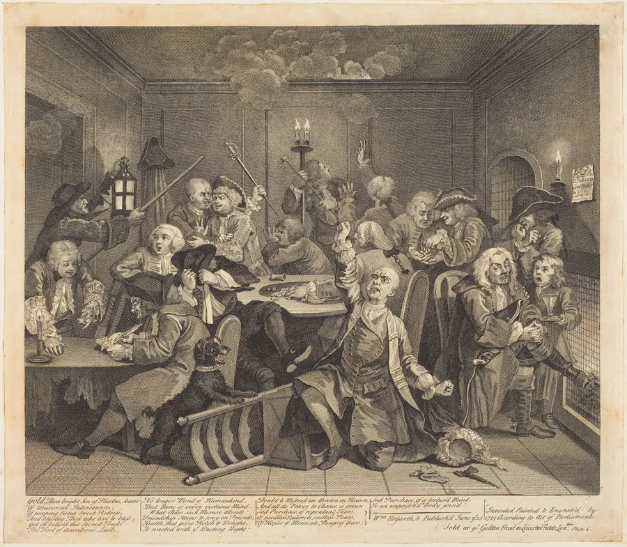 A Rake's Progress: pl.6 by William Hogarth