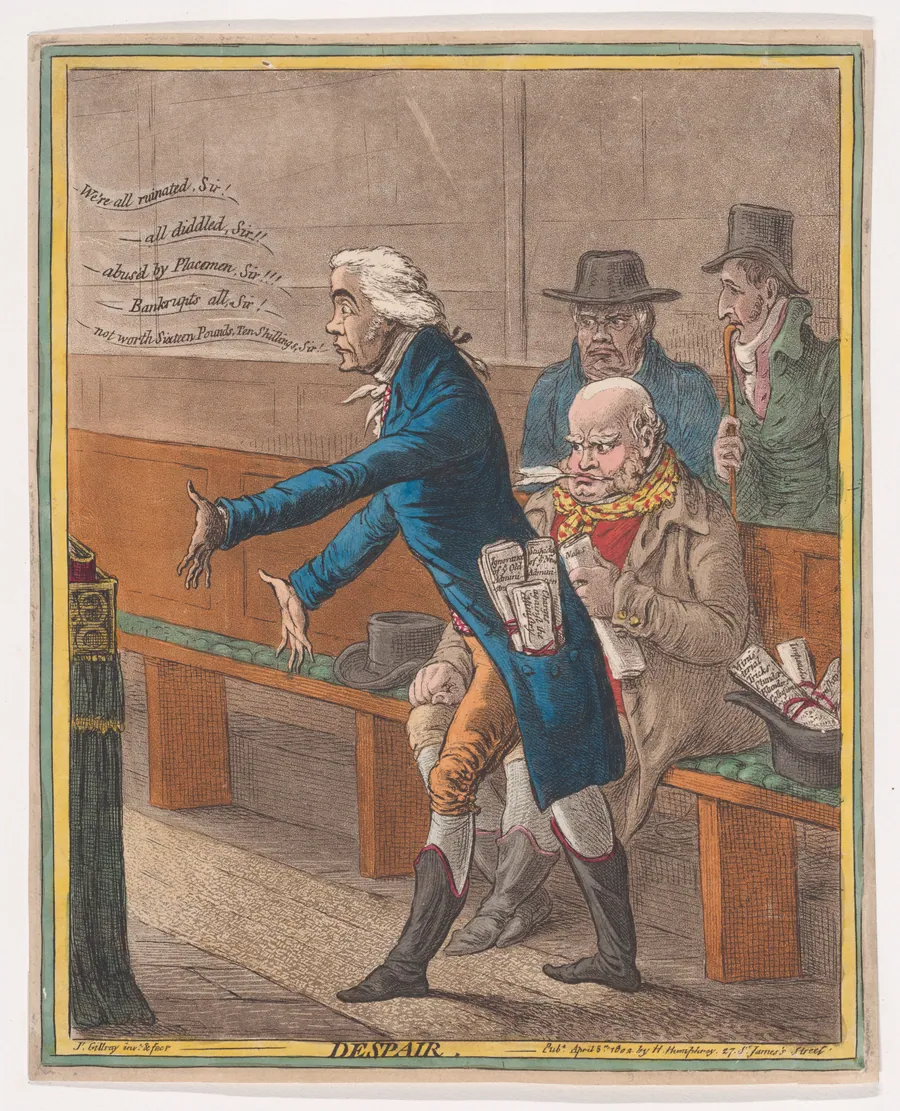 Despair by James Gillray