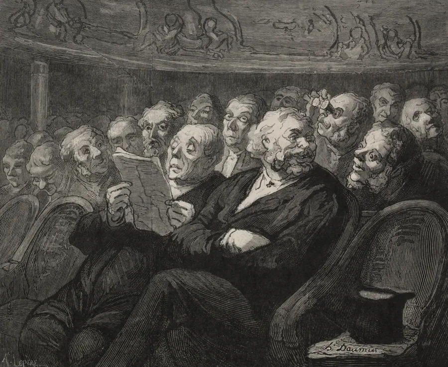 The Orchestra Seats by Honoré Daumier