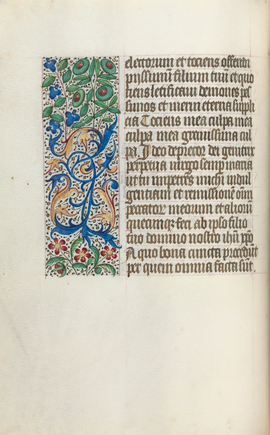 Book of Hours (Use of Rouen): fol. 25v by Master of the Geneva Latini