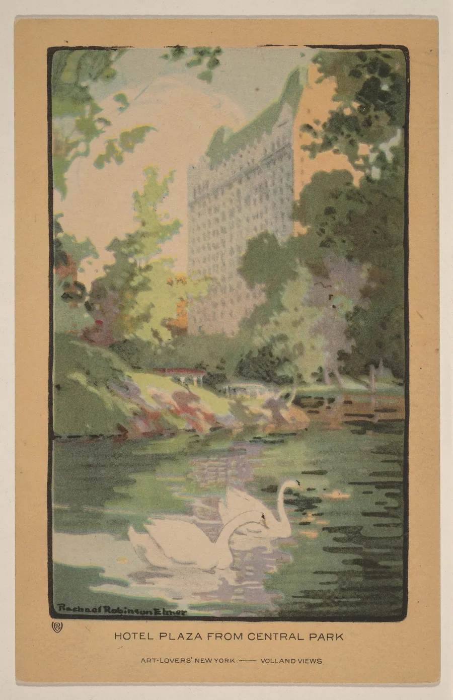 Hotel Plaza from Central Park by Rachael Robinson Elmer