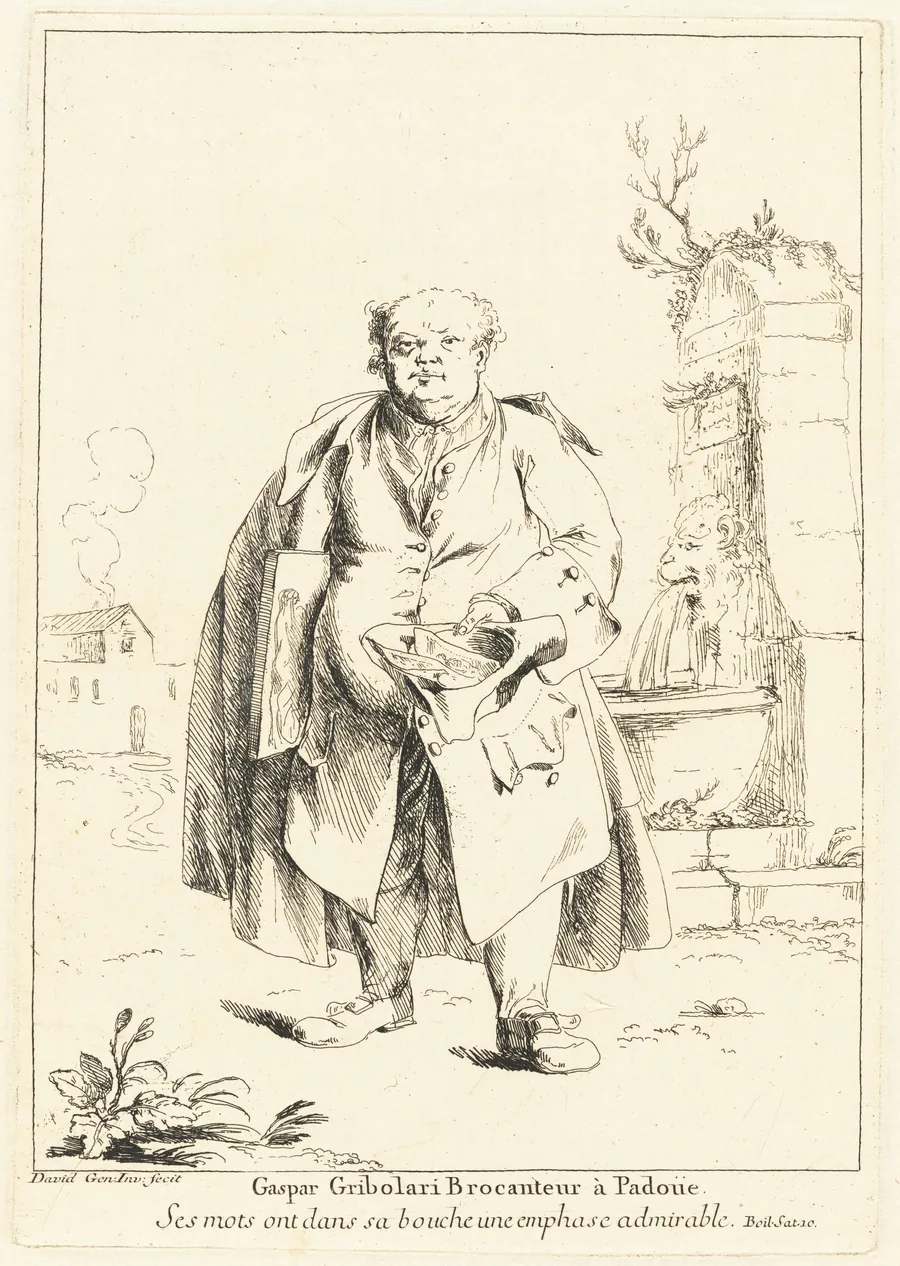 Gaspar Gribolari Brocanteur à Padoüe (Gaspar Gribolari, Secondhand Dealer in Padua) by Giovanni David