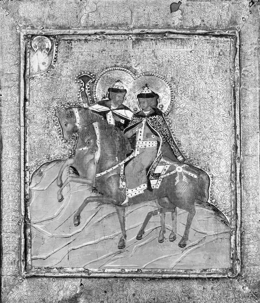 Saints Boris and Gleb by Russian Painter
