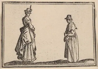 Two Women in Profile