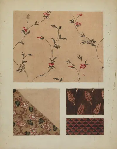 Materials from Patchwork Bedspread
