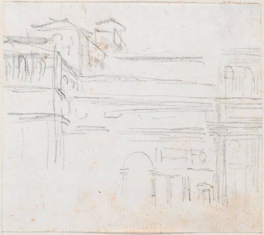 Villa Medici by Hubert Robert
