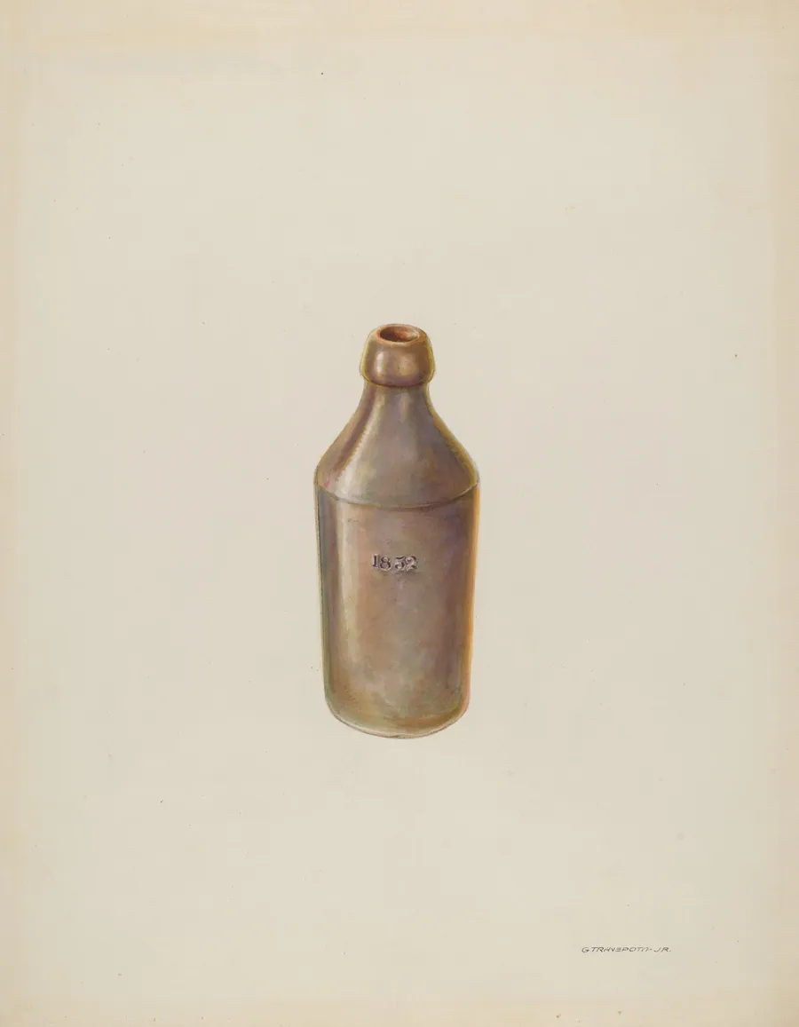Earthenware Ale Bottle by Gerald Transpota