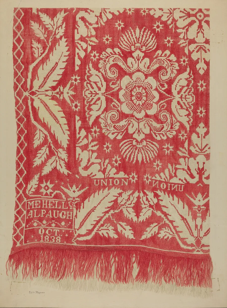 Woven Coverlet by Edith Magnette