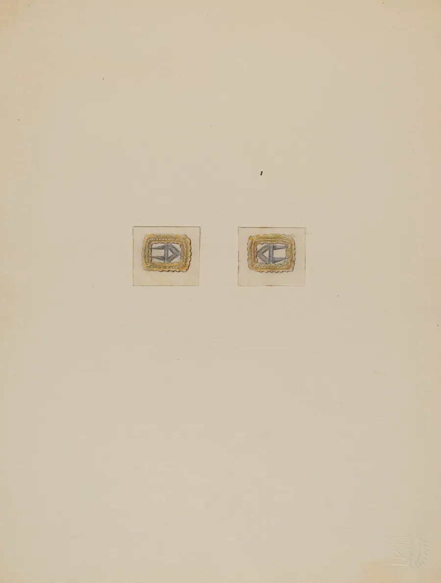 Gentleman's Stock Buckles by Charles Criswell