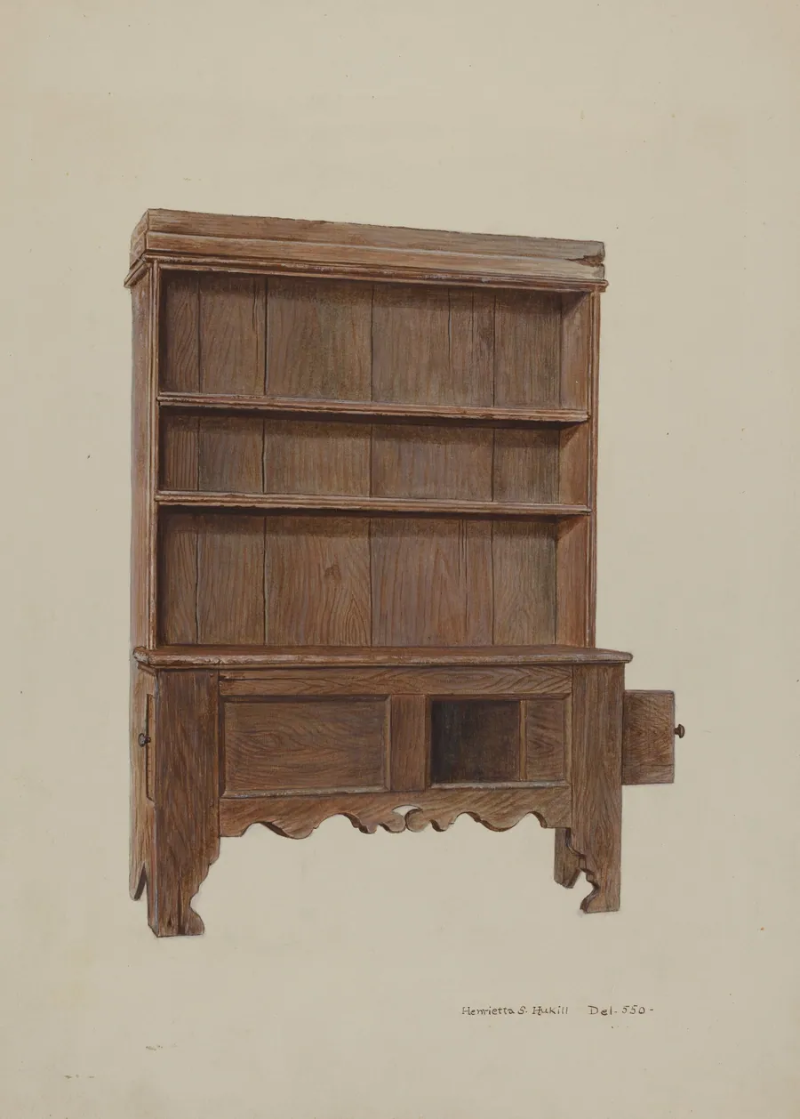 Pa. German Pewter Cupboard by Henrietta S. Hukill