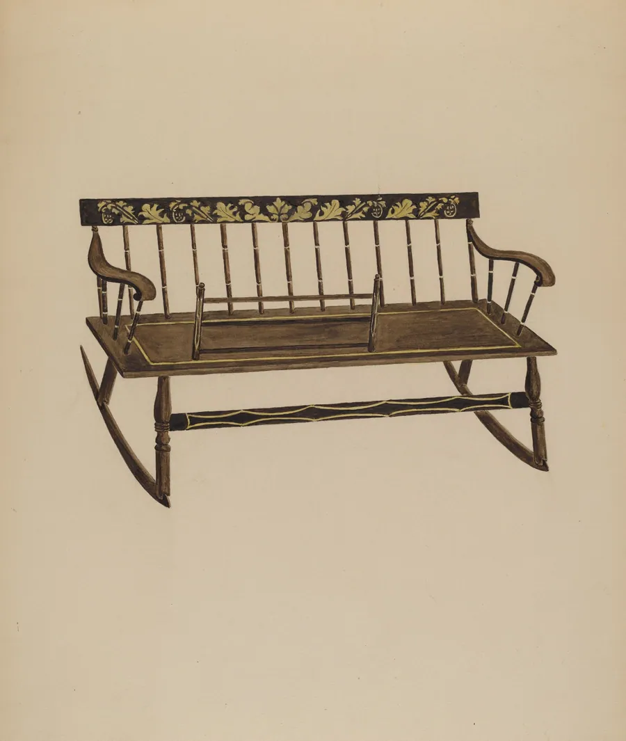 Cradle Settee by Frederick Jackson