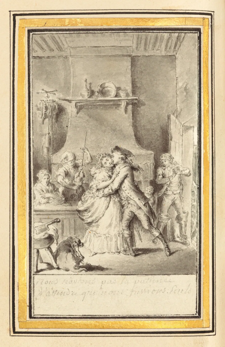 Nous n'avons pas le patience d'attendre que nous fussions seuls by Louis-Joseph Lefevre