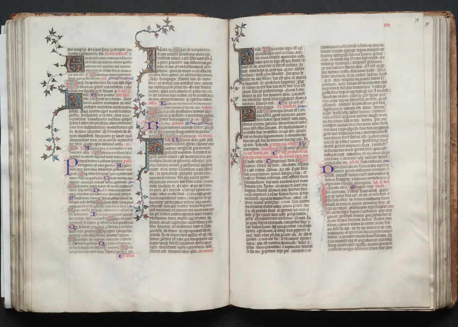 The Gotha Missal:  Fol. 77v, Text by Master of the Boqueteaux