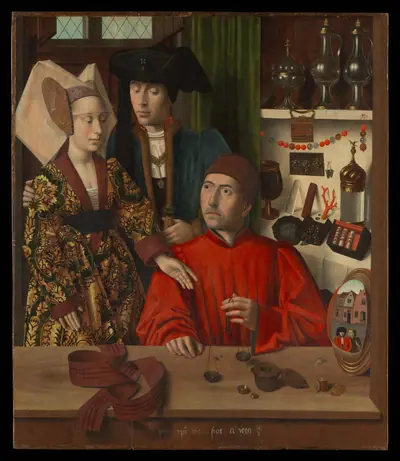 A Goldsmith in his Shop