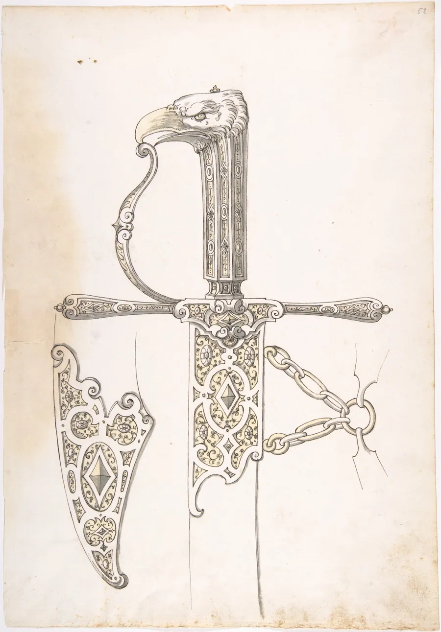 Design for a Sword by Erasmus Hornick