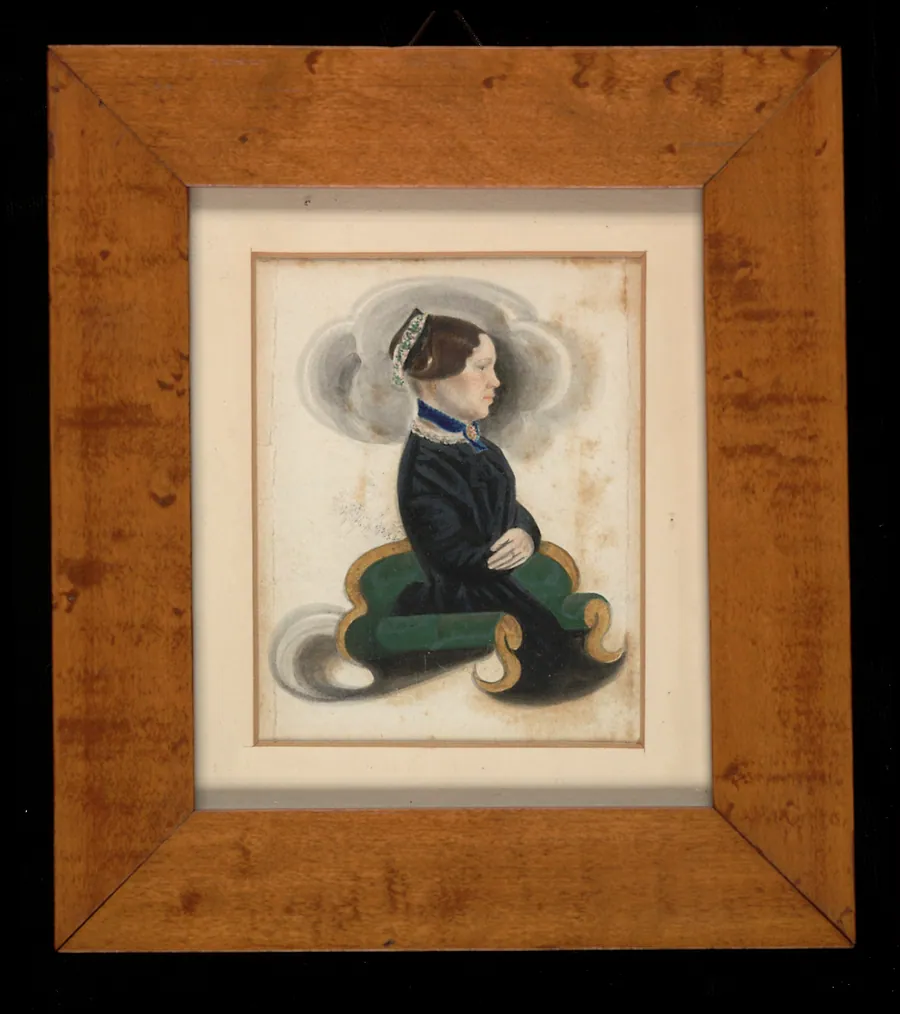 Portrait of a Lady by James Sanford Ellsworth, born Windsor, CT 1802-died Pittsburgh, PA 1874