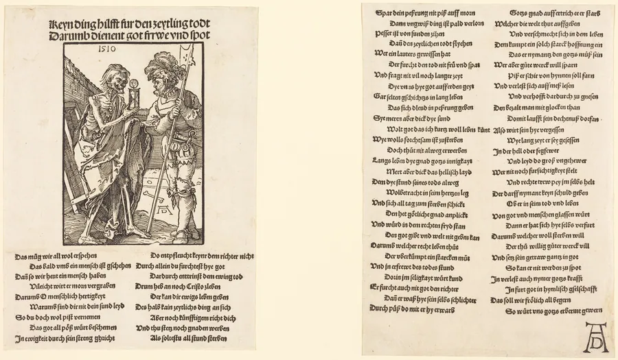 Death and the Lansquenet by Albrecht Dürer