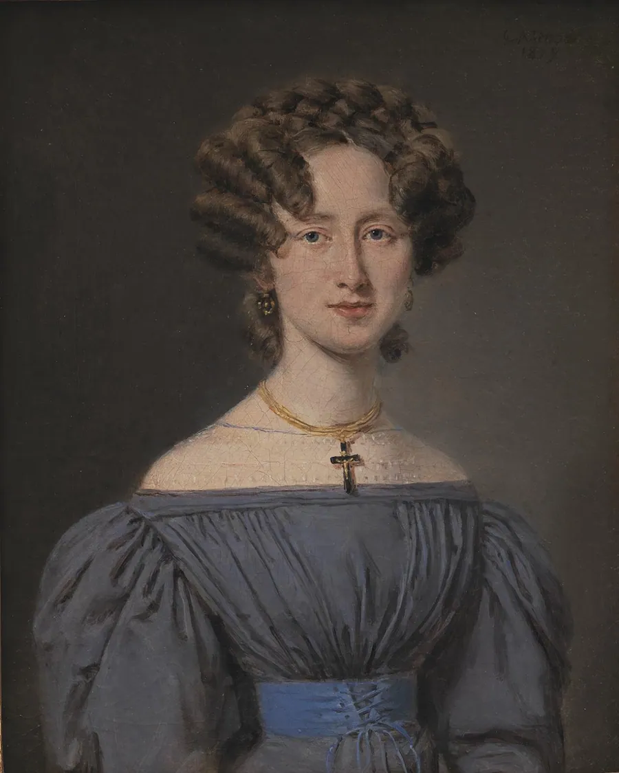 Cecilie Lønborg, gift 1830 med skibsintendant Theodor Emil Ludvigsen by C.A. Jensen