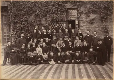 Primary Class, Bishop Cotton School, Shimla (recto)