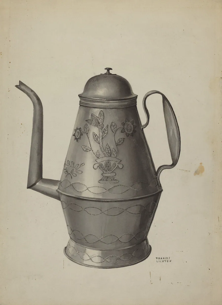 Pa. German Coffee Pot by Frances Lichten