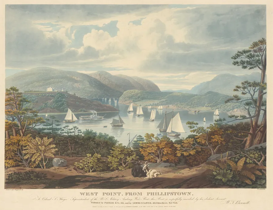West Point, from Phillipstown by William James Bennett