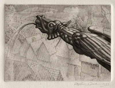 Illustration for "Peronnik the Fool":  A Gargoyle