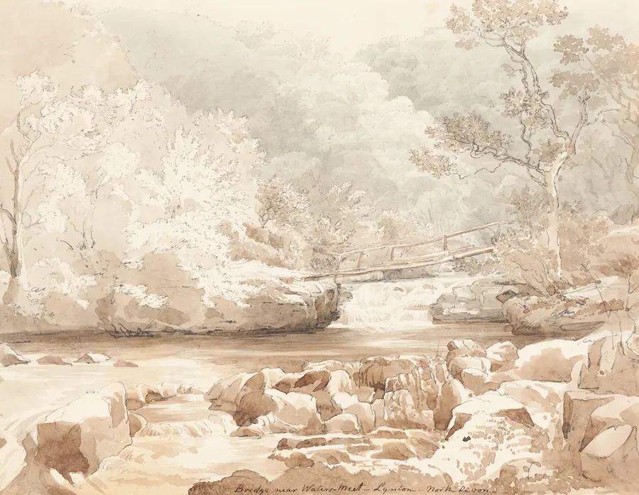 Bridge Near Waters-Meet, Lynton, North Devon by James Bulwer