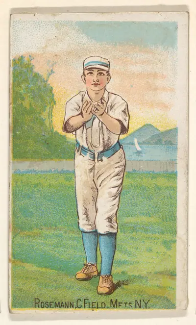 Rosemann, Center Field, Mets, New York, from the Gold Coin series (N284) for Gold Coin Chewing Tobacco