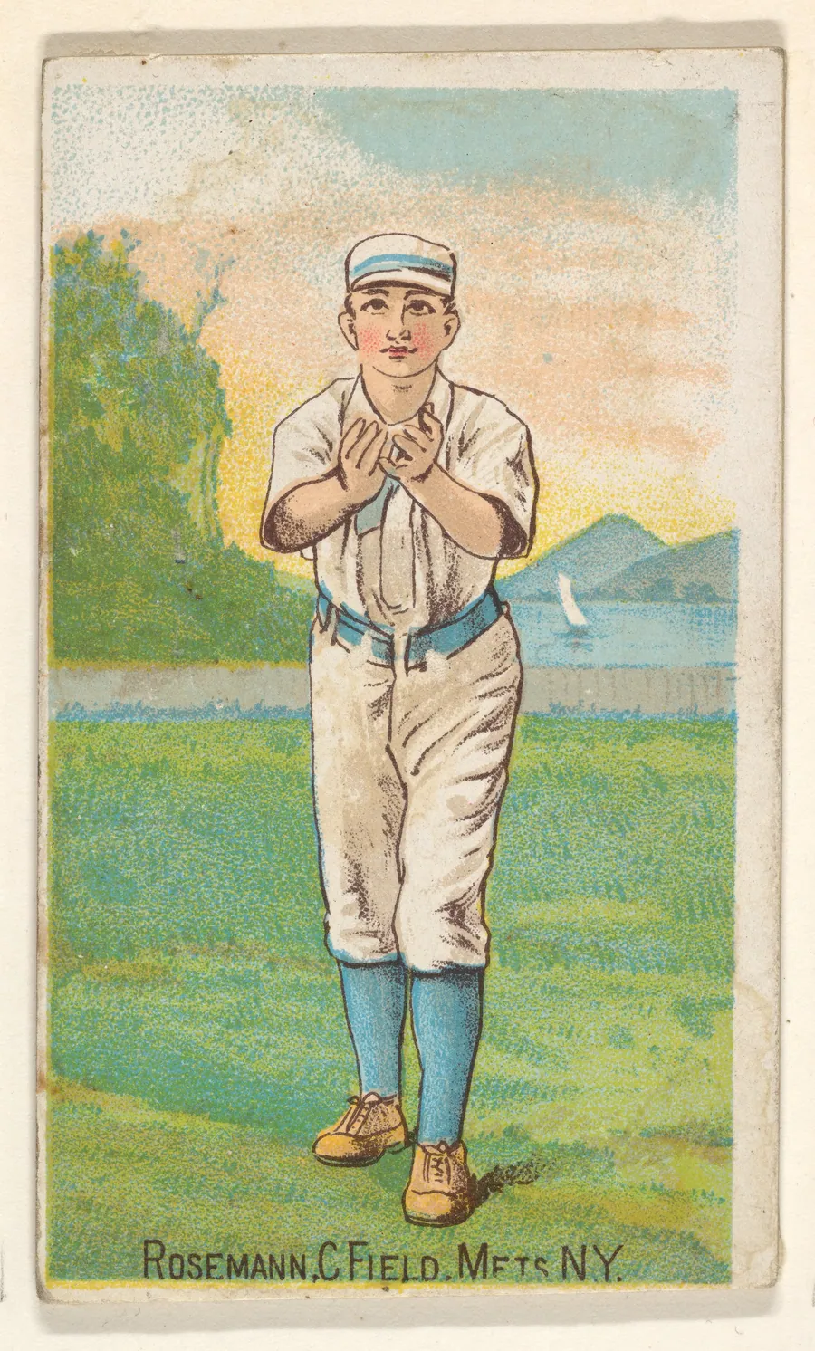 Rosemann, Center Field, Mets, New York, from the Gold Coin series (N284) for Gold Coin Chewing Tobacco by D. Buchner & Co., New York