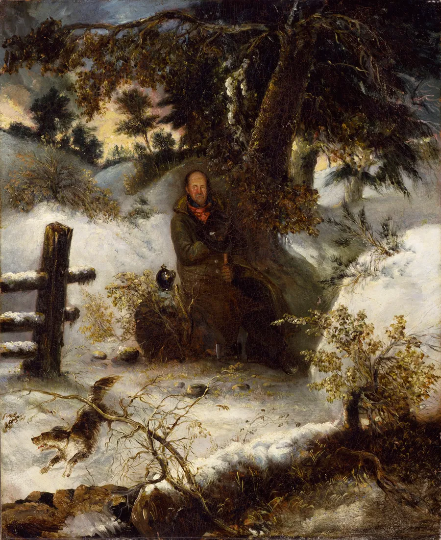 The Woodchopper by George Loring Brown, born Boston, MA 1814-died Malden, MA 1889