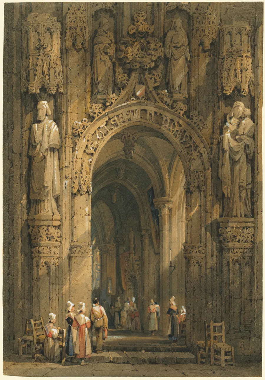 Interior of a Cathedral by Samuel Prout