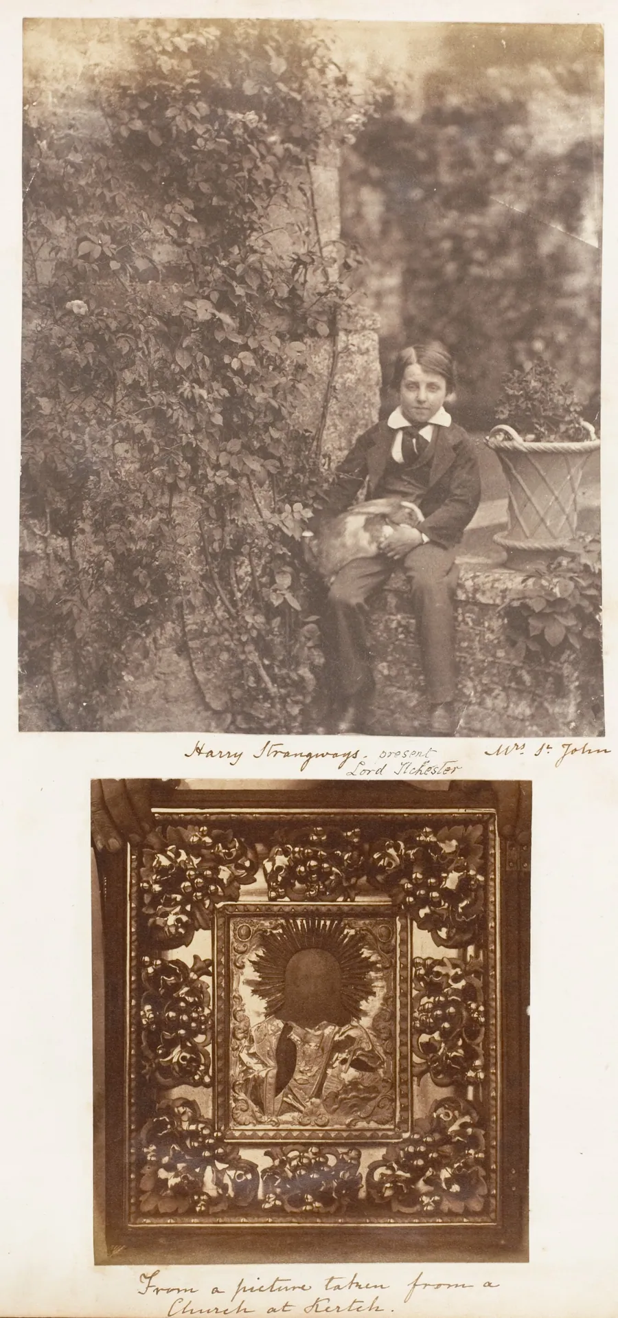 Harry Strangways, present Lord Ilchester; From a Picture Taken from a Church at Kertch by Jane Martha St. John