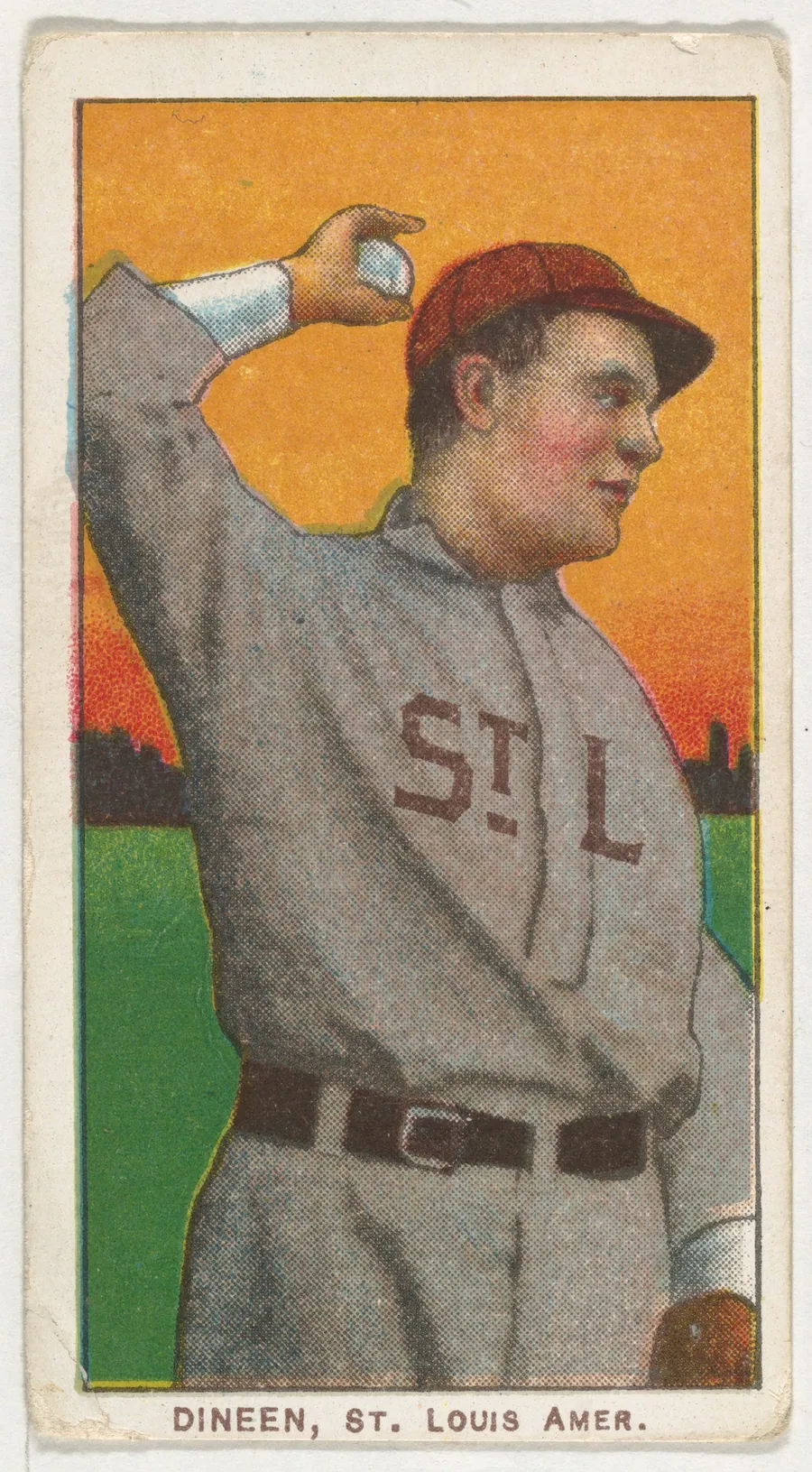 Dineen, St. Louis, American League, from the White Border series (T206) for the American Tobacco Company by American Tobacco Company